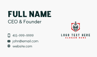 Skull Dagger Weapon Business Card Design