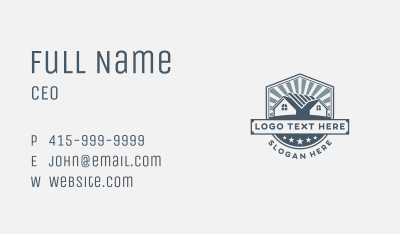 House Roof Residence Business Card Image Preview