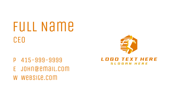 Running Marathon Athlete Business Card Design Image Preview