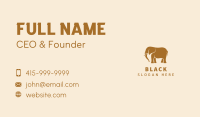 Gold Elephant Animal Business Card Image Preview