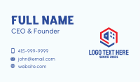 Hexagon American Patriot  Business Card Image Preview