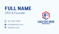 Hexagon American Patriot  Business Card Preview