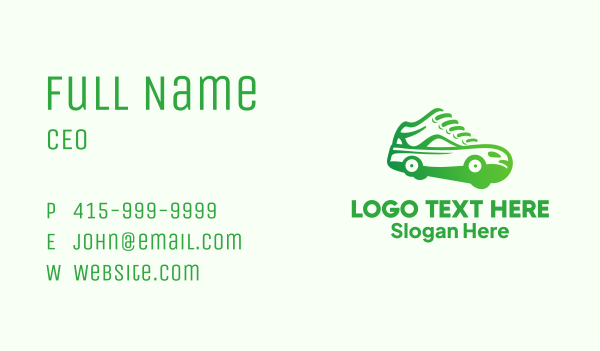 Wheeled Sneakers Shoes Business Card Design Image Preview