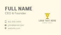 Golf Trophy Letter Business Card Image Preview