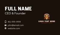 Headset Lion Dreadlocks Business Card Image Preview