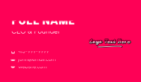 Funky Clothing Apparel Business Card Preview