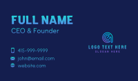 Digital Program Letter E  Business Card Preview