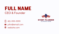 Eagle Military Flag Business Card Image Preview
