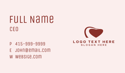 Heart Support Charity Business Card Image Preview