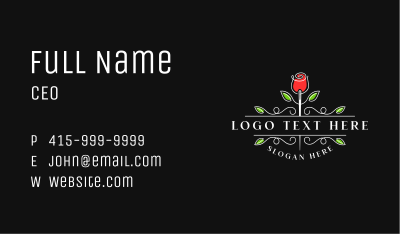 Needle Flower Boutique Business Card Image Preview