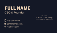 Elegant Luxury Wordmark Business Card Preview