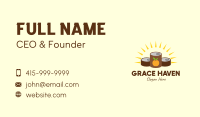 Sunrise Canned Peach Business Card Image Preview