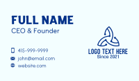 Blue Tech Propeller  Business Card Design