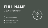 White Hipster Firm Business Card Image Preview