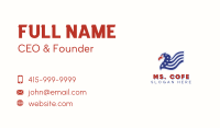 Patriotic Stars Eagle Business Card Image Preview