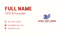 Patriotic Stars Eagle Business Card Image Preview