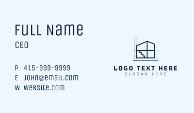 House Draft Architecture  Business Card Image Preview