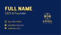 Thunder Gym Dumbbell  Business Card Image Preview