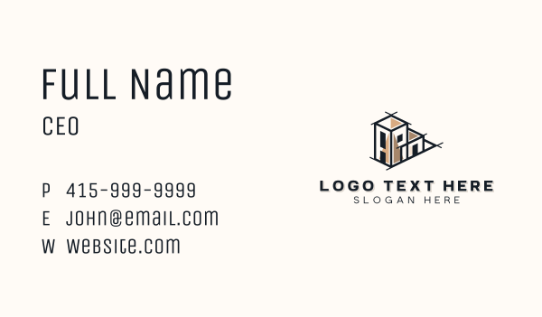 Architect Property Builder Business Card Design Image Preview