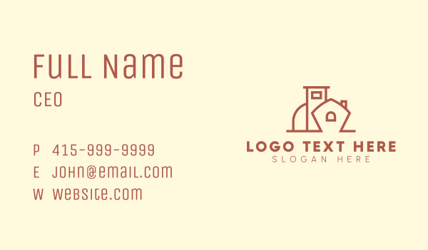 Simple House Building Realty Business Card Design Image Preview