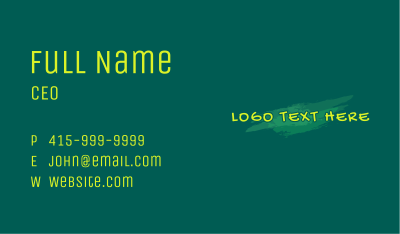 Urban Paint Graffiti  Business Card Image Preview