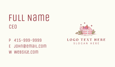 Sweet Berry Shortcake Business Card Image Preview
