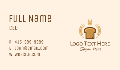 Wheat Bread Bakery  Business Card Image Preview