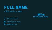 Blue Transportation Vehicle Car  Business Card Preview