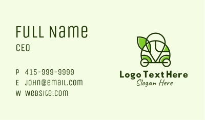 Camper Van Eco Location Business Card Image Preview