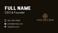 Expensive Crown Shield Business Card Design