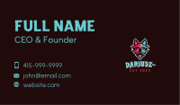 Wolf Animal Gaming Business Card Image Preview