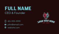 Wolf Animal Gaming Business Card Preview