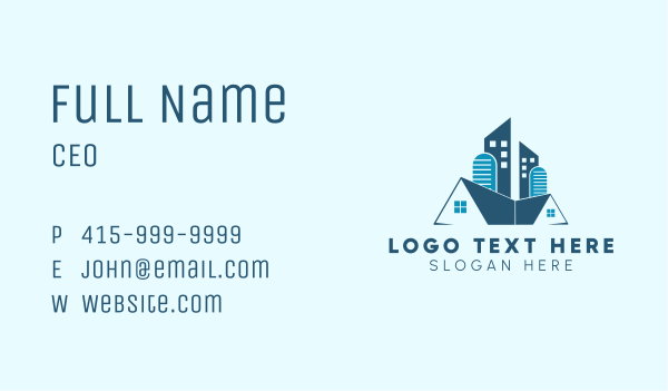 Urban City Housing Business Card Design Image Preview