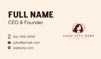 Umbrella Woman Fashion Business Card Preview