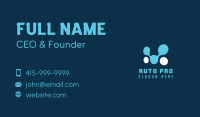 Futuristic Streaming Dots Business Card Design