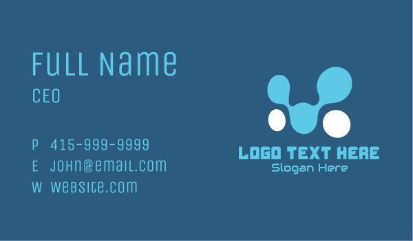Futuristic Streaming Dots Business Card Design Image Preview