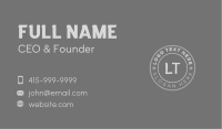 Gray Star Circle Company Business Card Image Preview