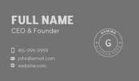 Gray Star Circle Company Business Card Image Preview