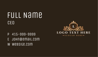 Luxury Premium Crest Business Card Image Preview