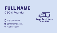 Travel Trailer Van  Business Card Design