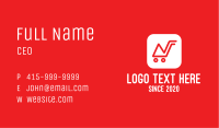 Red Peak Shopping Mobile App Business Card Image Preview