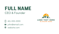 Mountain Adventure Traveler Business Card Image Preview