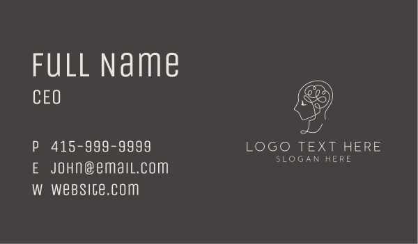 Mental Health Counseling Therapy Business Card Design Image Preview