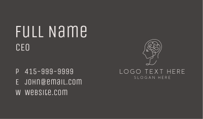 Mental Health Counseling Therapy Business Card Image Preview
