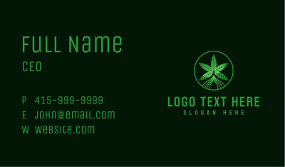 Herbal Hemp Plant Business Card Image Preview