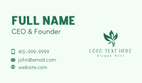 Green Plant Man Business Card Preview