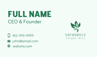 Green Plant Man Business Card Image Preview