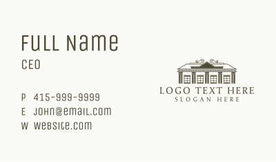 Residential Mansion Real Estate Business Card Image Preview