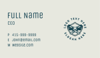 Chainsaw Tool Shield Crest Business Card Image Preview