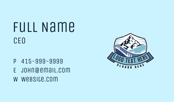 Mountain Summit Mountaineering  Business Card Design Image Preview